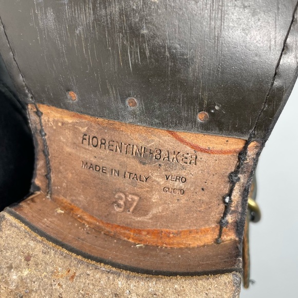 FIORENTINI + BAKER Black Eternity Boots 3 Buckle Artisan Leather Size EU 37 US 7 - Picture 16 of 16